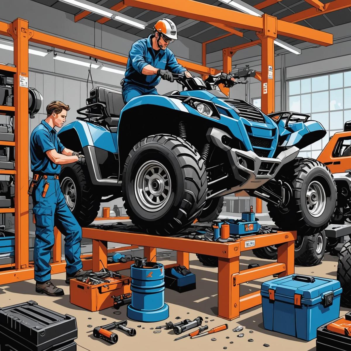 Person standing in a factory with machinery in the background