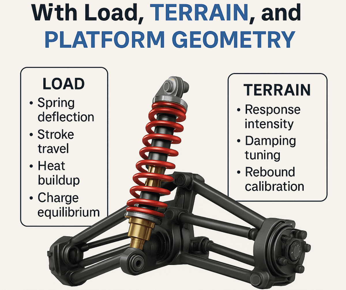 How Suspension Design Changes With Load, Terrain, and Platform Geometry