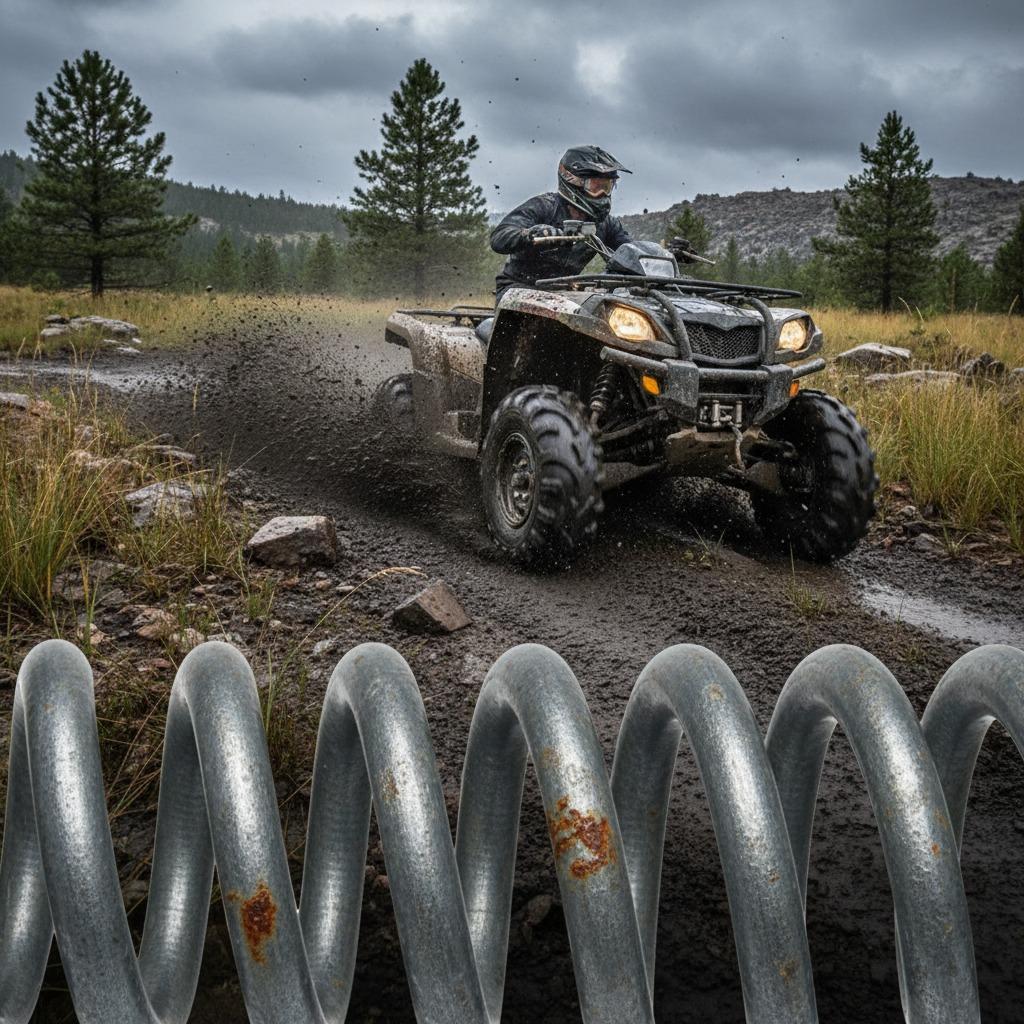 Conquer Cold with -40°C Snowmobile Shock Spring Russia