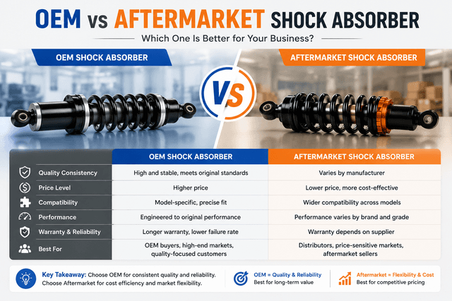 OEM vs Aftermarket Shock Absorber: Which Option Is Better for Buyers and Distributors
