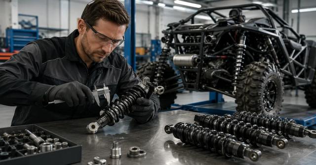 Can a suspension manufacturer customize a shock absorber from my existing sample?