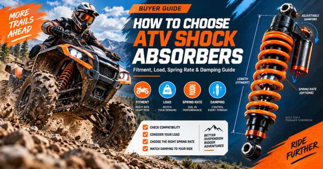 How to Choose ATV Shock Absorbers: Fitment, Load, Spring Rate & Damping Guide