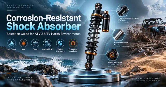 Corrosion-Resistant Shock Absorber Guide for ATV & UTV Use in Mud, Water, Sand & Coastal Conditions