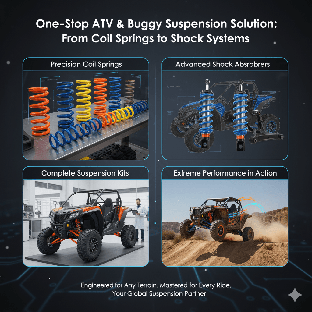 One-Stop ATV & Buggy Suspension Solution: From Coil Springs to Shock Systems