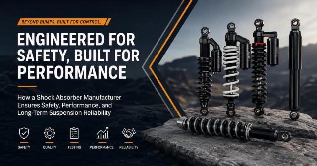 How a Shock Absorber Manufacturer Ensures Safety, Performance, and Long-Term Suspension Reliability