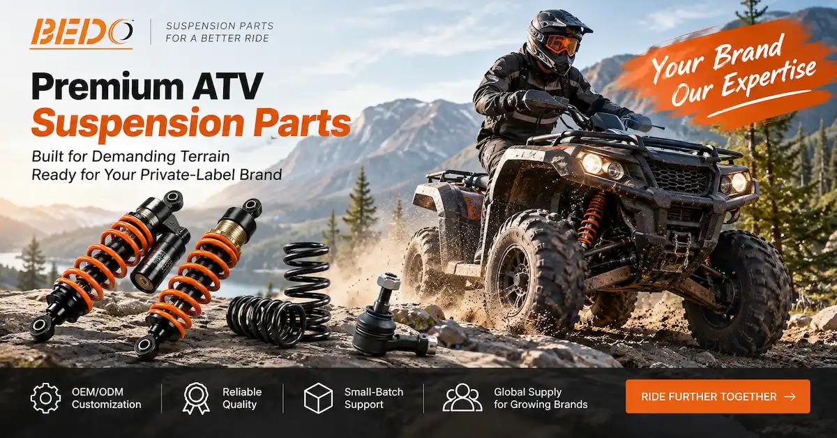 Approvisionnement en pièces de suspension haut de gamme pour VTT : des échantillons OEM au lancement en marque blanche
