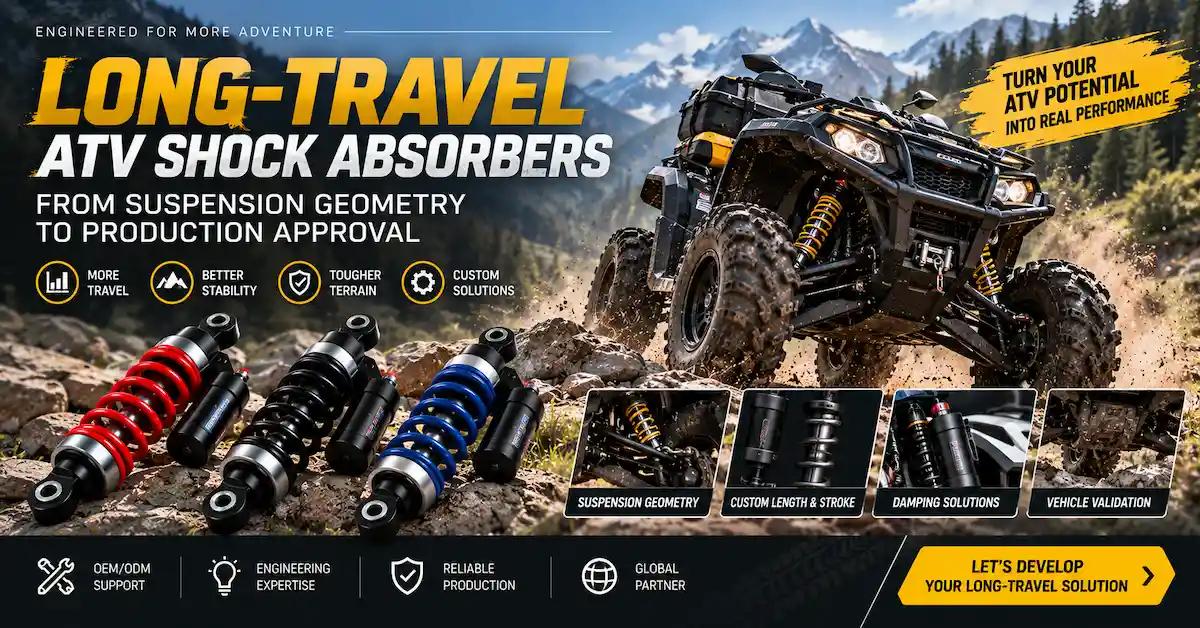 Long-Travel ATV Shock Absorbers: From Suspension Geometry to Production Approval