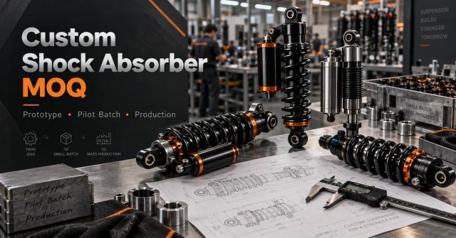 Custom Shock Absorber MOQ: How China Factories Set Prototype, Pilot, and Production Quantities