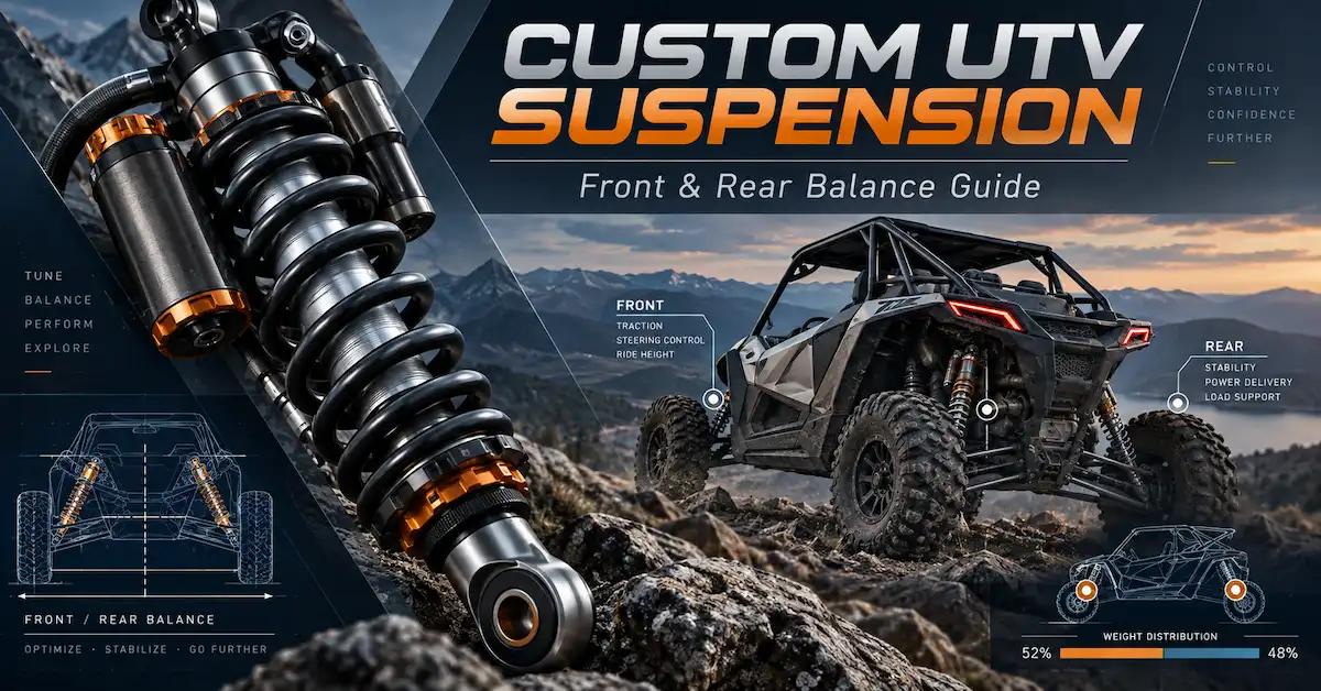 Custom UTV Suspension: How to Rebalance Front & Rear Setup After Vehicle Modifications