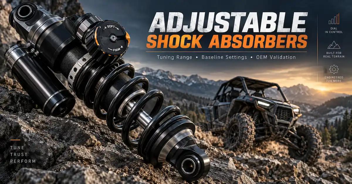 Adjustable Shock Absorbers: How to Define a Usable Tuning Range, Baseline Settings & OEM Validation