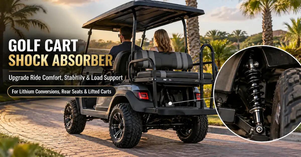 Golf Cart Shock Absorber Guide for Lithium Conversions, Rear Seats & Lifted Carts