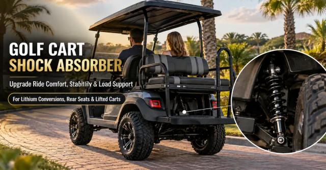 Golf Cart Shock Absorber Guide for Lithium Conversions, Rear Seats & Lifted Carts