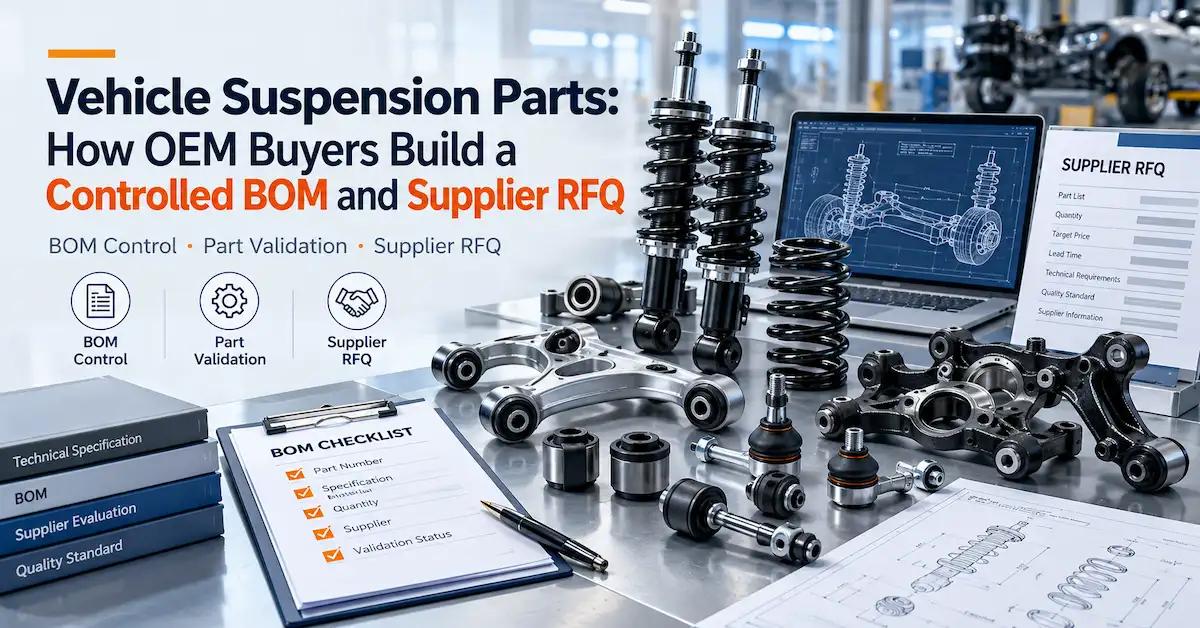 Vehicle Suspension Parts: How OEM Buyers Build a Controlled BOM and Supplier RFQ
