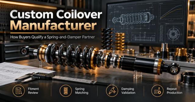 Custom Coilover Manufacturer: How Buyers Qualify a Spring-and-Damper Partner