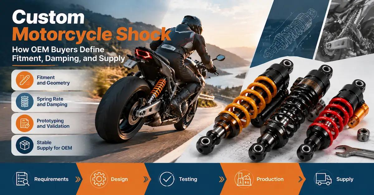 Custom Motorcycle Shock: How OEM Buyers Define Fitment, Damping, and Supply